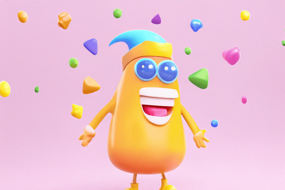 3D Cartoon Character, Fat Man