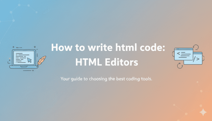How to write html code HTML Editors